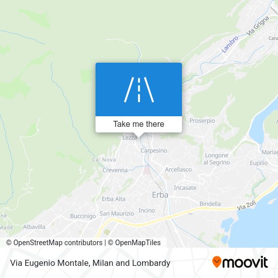 Via Eugenio Montale map