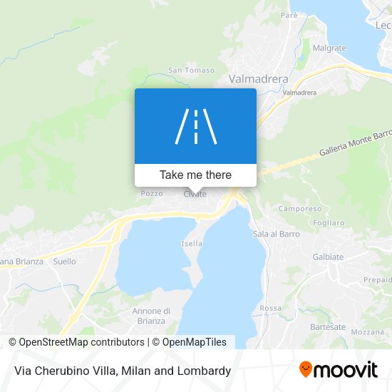 Via Cherubino Villa map