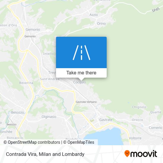 Contrada Vira map