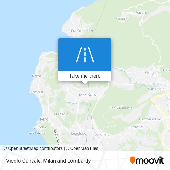 Vicolo Canvale map