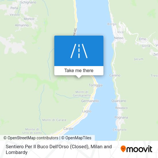 Sentiero Per Il Buco Dell'Orso (Closed) map