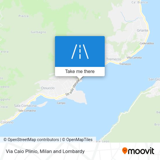 Via Caio Plinio map