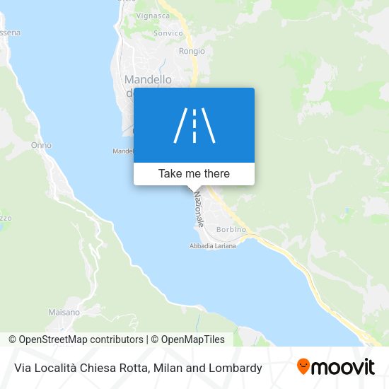 Via Località Chiesa Rotta map