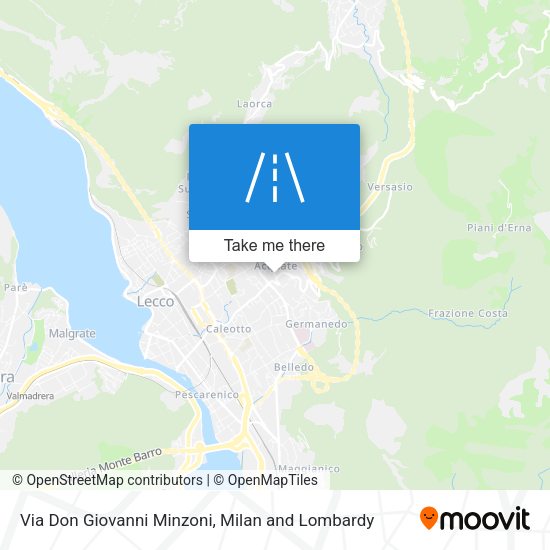 Via Don Giovanni Minzoni map