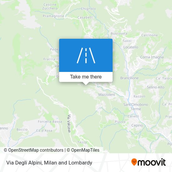 Via Degli Alpini map