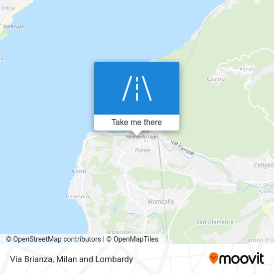 Via Brianza map
