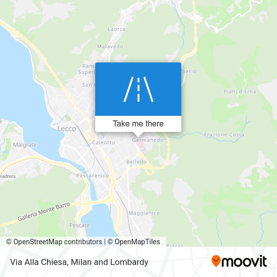 Via Alla Chiesa map