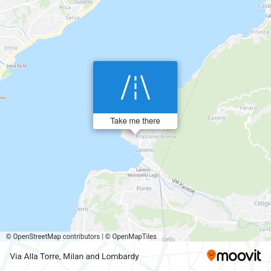 Via Alla Torre map