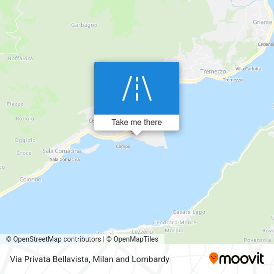 Via Privata Bellavista map