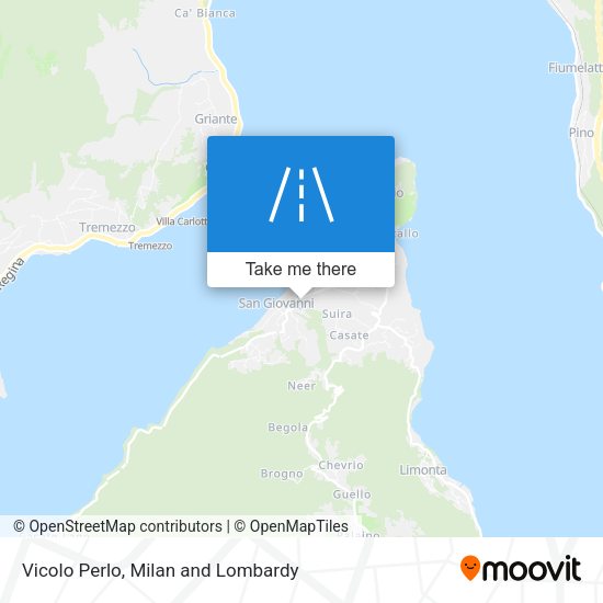 Vicolo Perlo map