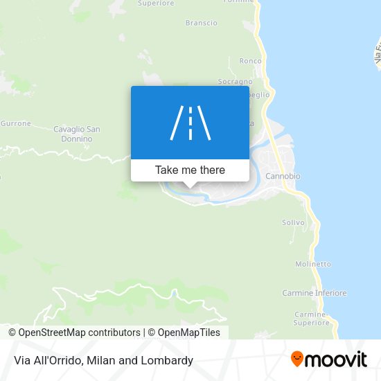 Via All'Orrido map