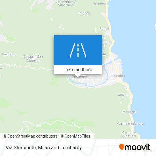 Via Sturbinetti map