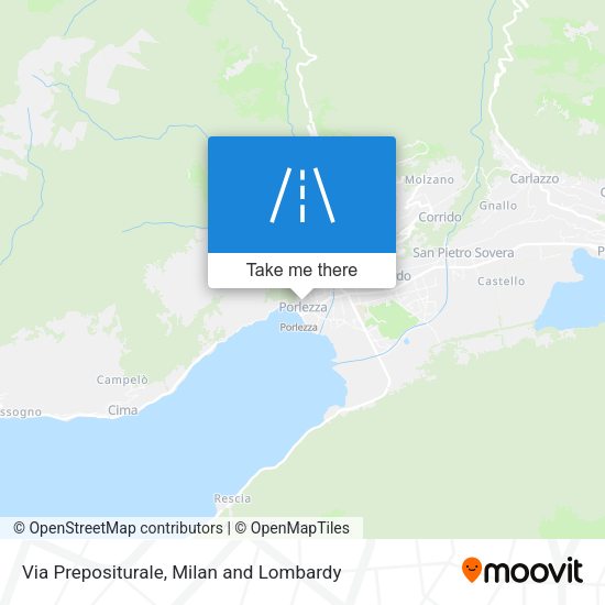 Via Prepositurale map