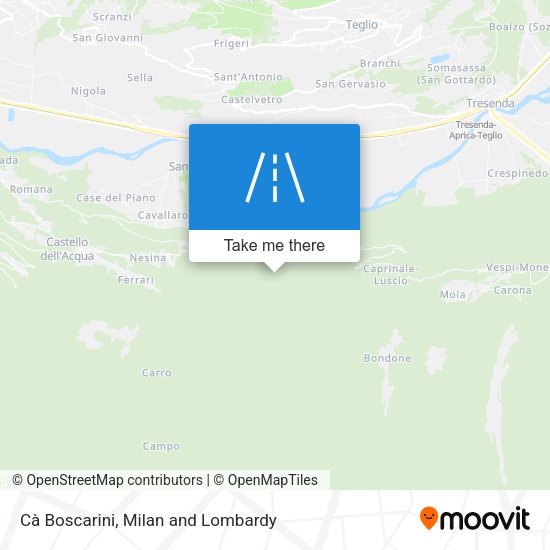 Cà Boscarini map