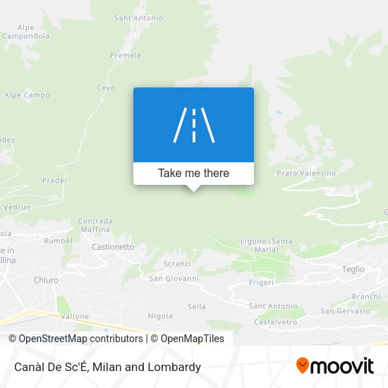 Canàl De Sc'É map