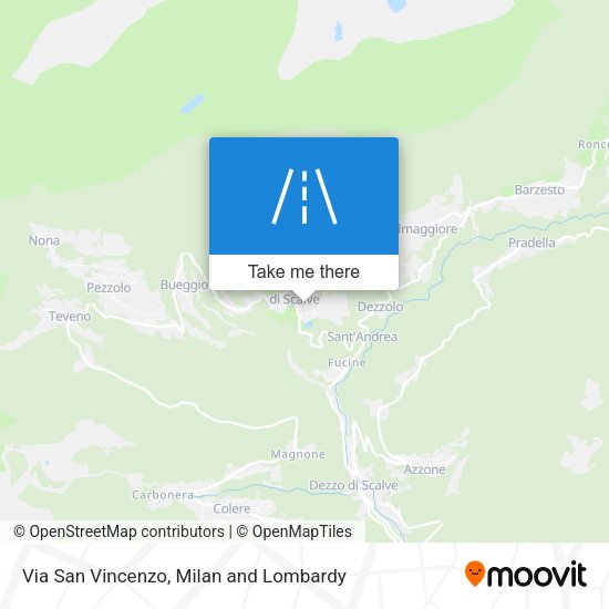 Via San Vincenzo map