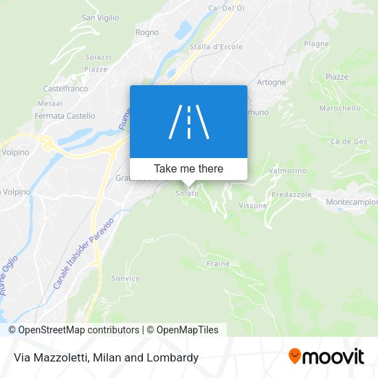 Via Mazzoletti map
