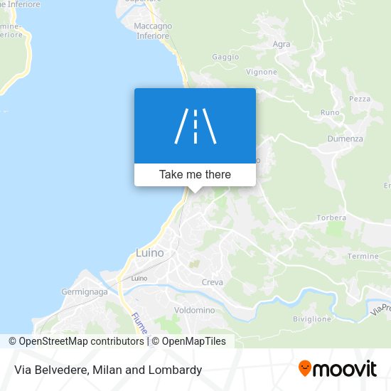 Via Belvedere map