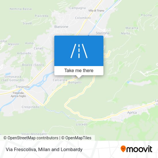 Via Frescoliva map