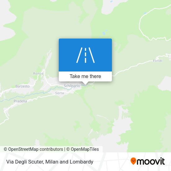 Via Degli Scuter map