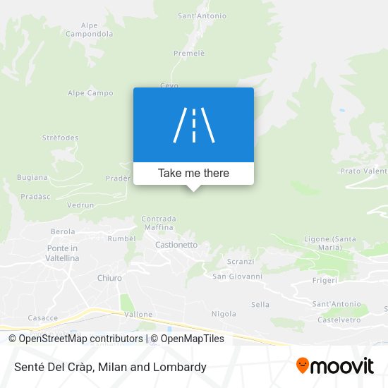Senté Del Cràp map