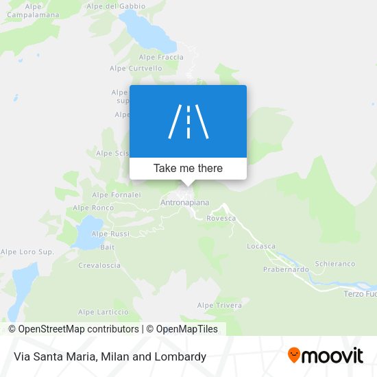 Via Santa Maria map