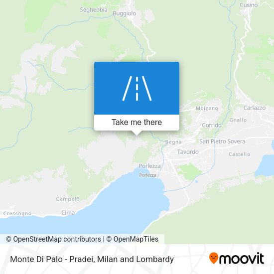 Monte Di Palo - Pradei map