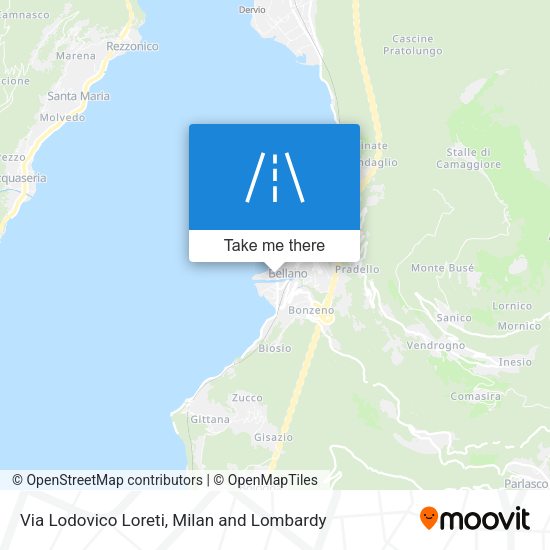 Via Lodovico Loreti map