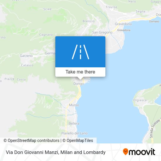 Via Don Giovanni Manzi map