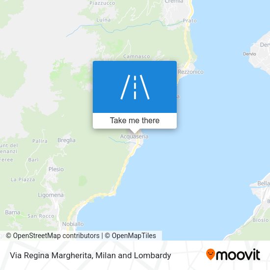 Via Regina Margherita map