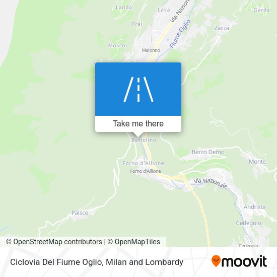Ciclovia Del Fiume Oglio map