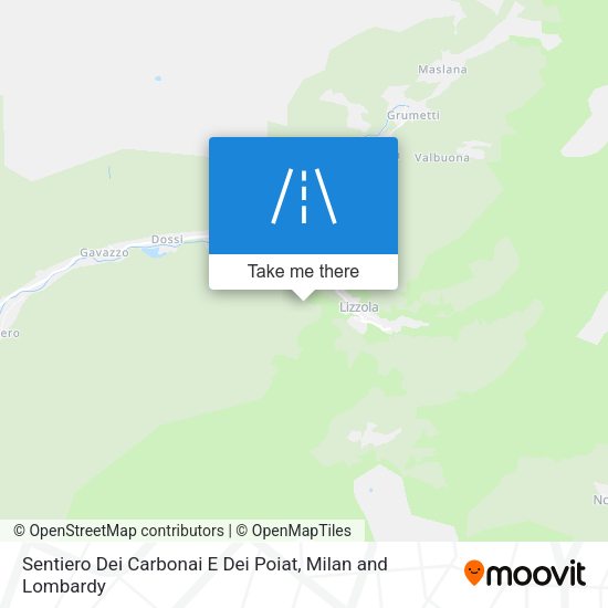Sentiero Dei Carbonai E Dei Poiat map