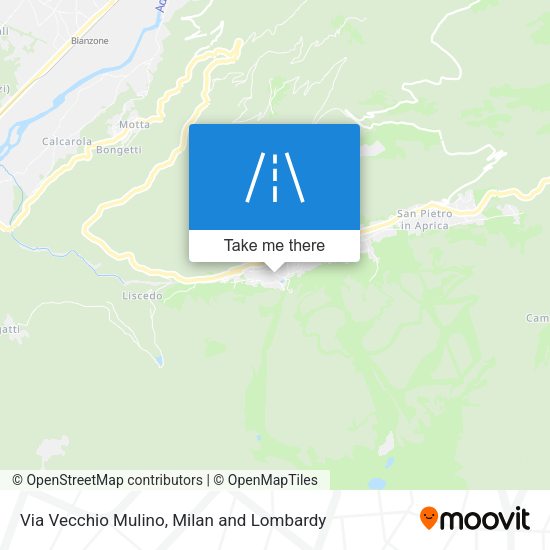 Via Vecchio Mulino map