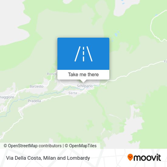 Via Della Costa map