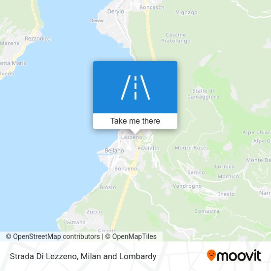 Strada Di Lezzeno map