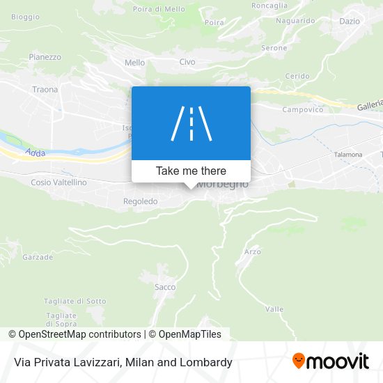 Via Privata Lavizzari map