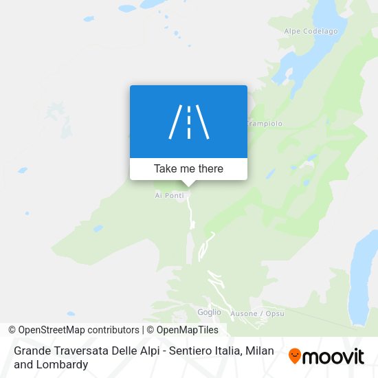 Grande Traversata Delle Alpi - Sentiero Italia map