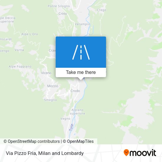 Via Pizzo Fria map