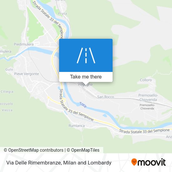 Via Delle Rimembranze map