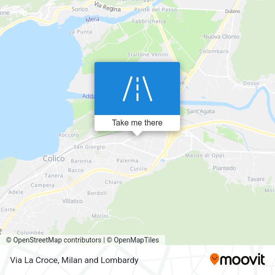 Via La Croce map