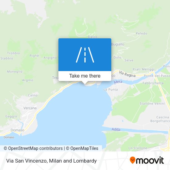 Via San Vincenzo map