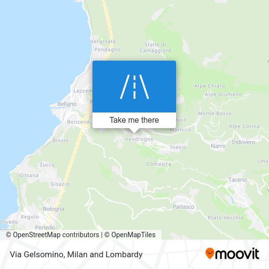 Via Gelsomino map