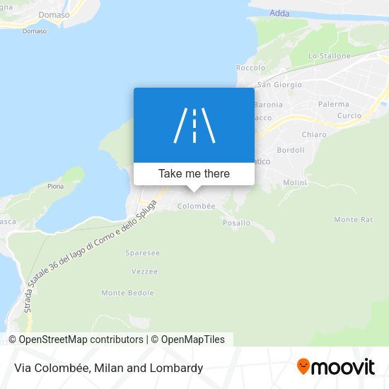 Via Colombée map