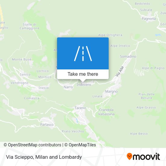 Via Scieppo map
