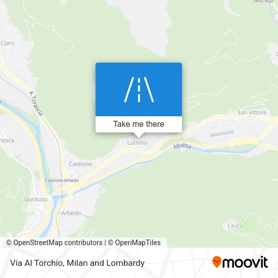 Via Al Torchio map