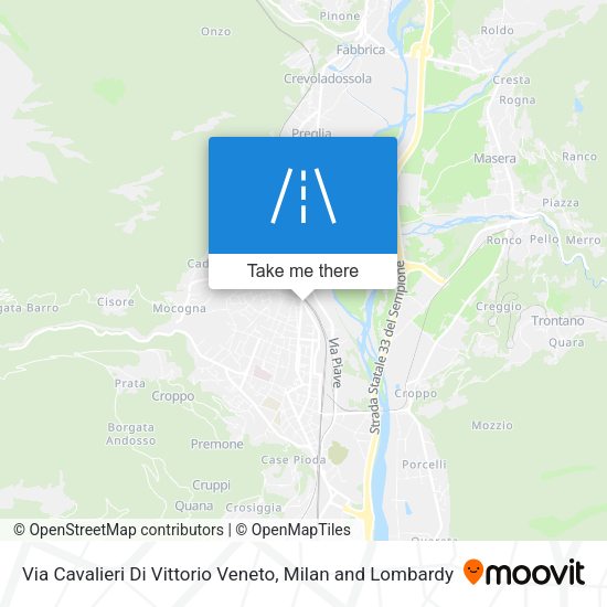 Via Cavalieri Di Vittorio Veneto map