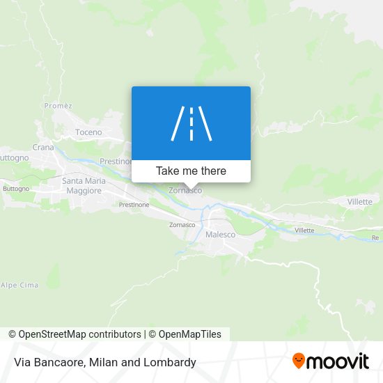 Via Bancaore map