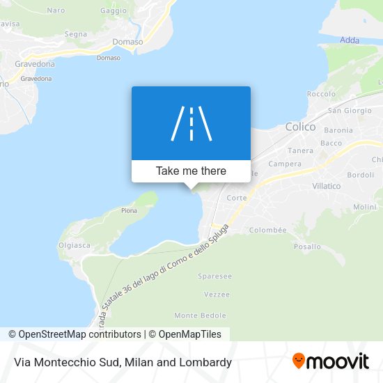Via Montecchio Sud map