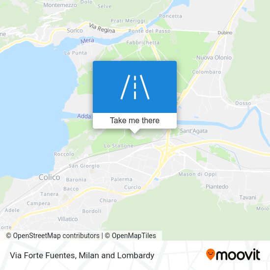 Via Forte Fuentes map
