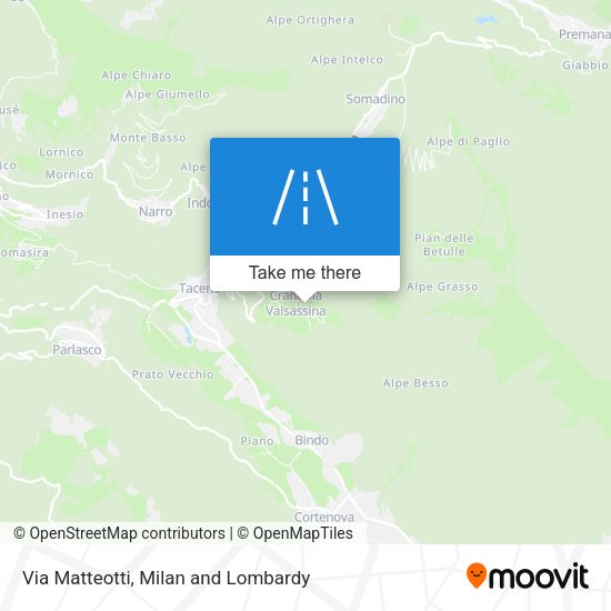 Via Matteotti map